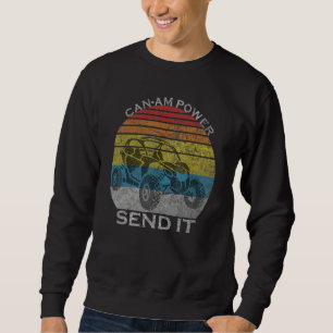 Original Vintage Can Am Send It Off Road Sxs Sweatshirt