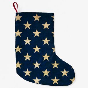 Original Vintage Patriotic American Flag Small Christmas Stocking