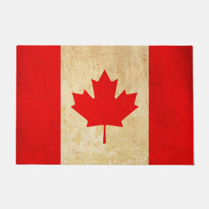 Original Vintage Patriotic National Flag of CANADA Doormat