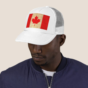 Original Vintage Patriotic National Flag of CANADA Trucker Hat