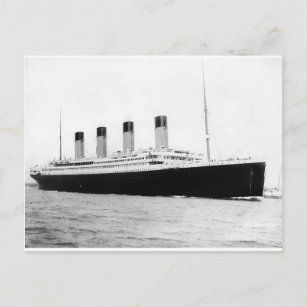 Original vintage photo of Titanic Postcard