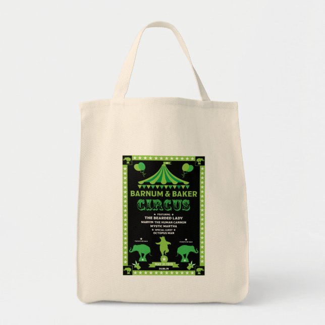 Original Vintages Inspired Circus   Tote Bag (Front)