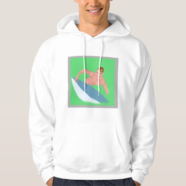 Original Watercolor Surf Print Sweatshirt (Front)