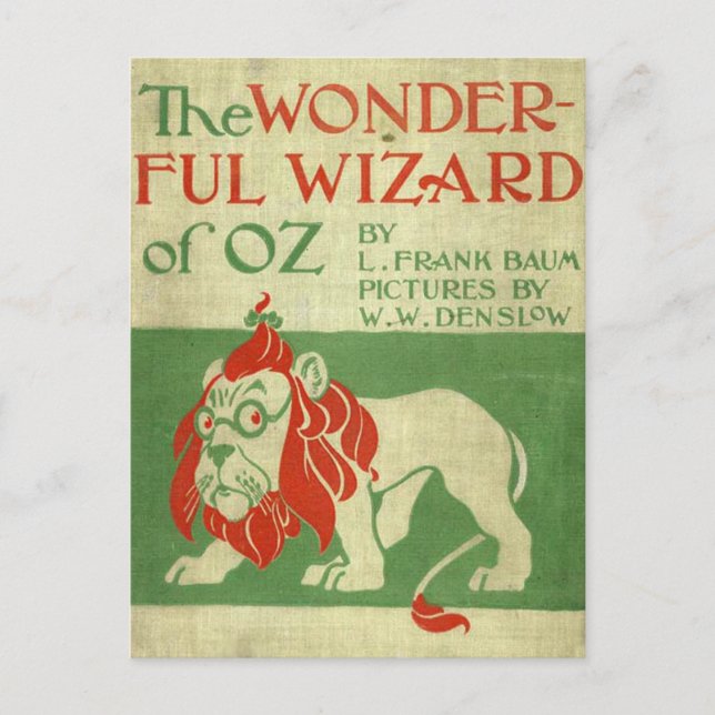 Original wizard of Oz Cover Postcard (Front)