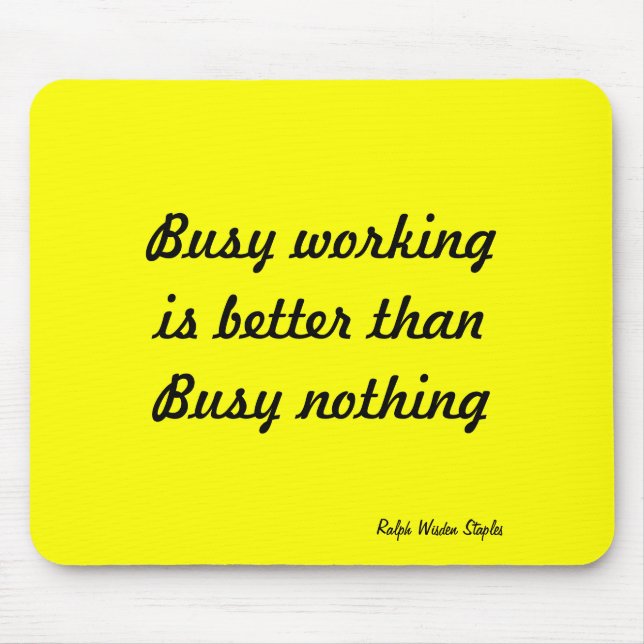 Original work slogan mouse pad (Front)
