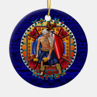Original Yaqui Nation Deer Dancer Ceramic Tree Decoration