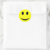 Original Yellow Face Classic Round Sticker (Bag)