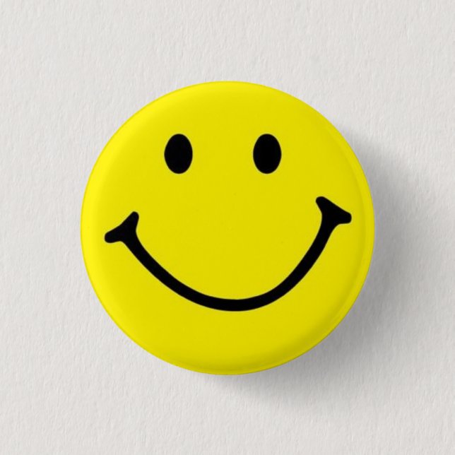 Original Yellow Smile Face 3 Cm Round Badge (Front)