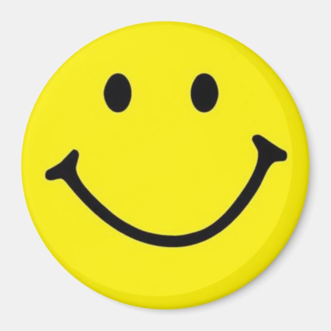 Original Yellow Smile Face Magnet (Front)
