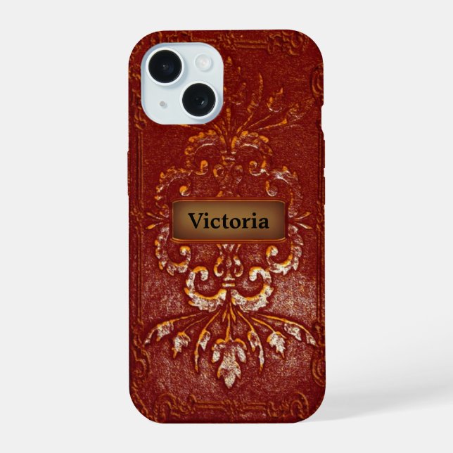 Oriholt Diva Victorian Monogram iPhone 15 Case (Back)