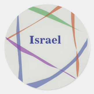 Oringal Star of David Design  Classic Round Sticker