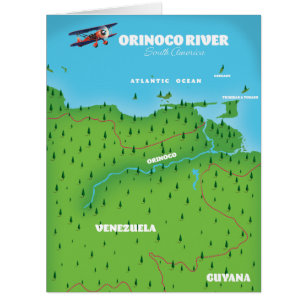 Orinoco River South American Map