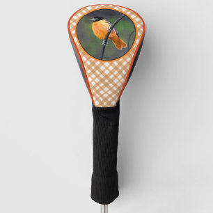 Oriole Painting - Original Bird Art Golf Head Cover