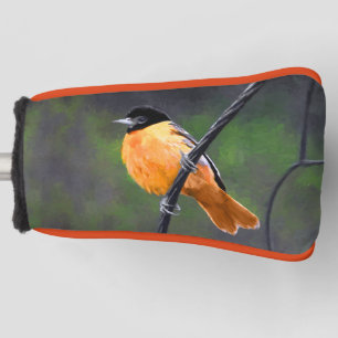 Oriole Painting - Original Bird Art Golf Head Cover