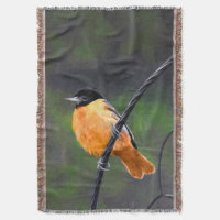 Oriole Painting - Original Bird Art