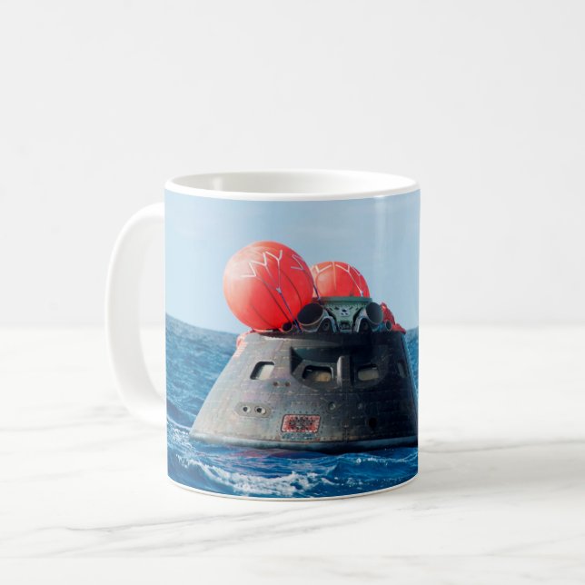 Orion Capsule Spacecraft Ocean Recovery Coffee Mug (Front Left)