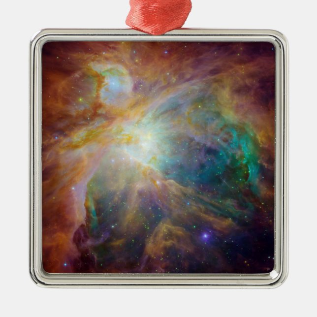 Orion in Infrared Metal Tree Decoration (Front)