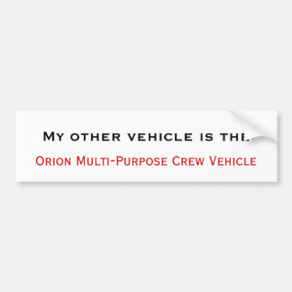 Orion MPCV Bumper Sticker