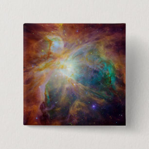 Orion Nebula Composite 15 Cm Square Badge