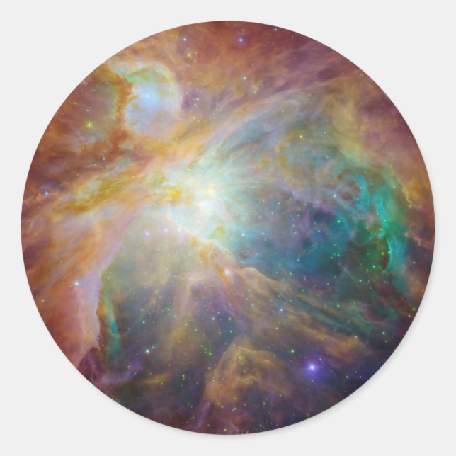 Orion Nebula Composite Classic Round Sticker (Front)