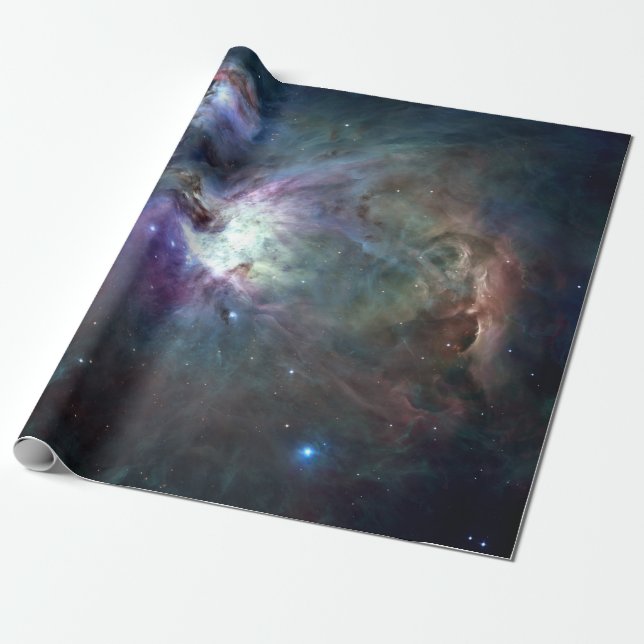 Orion Nebula Deep Dark Colourful Wrapping Paper (Unrolled)