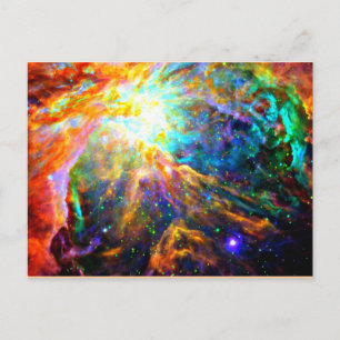 Orion nebula - emission nebula postcard