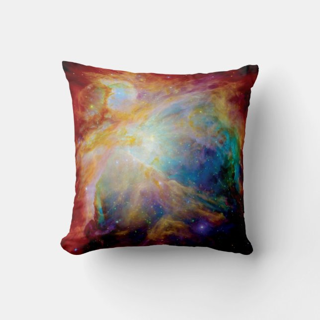 Orion Nebula Hubble Spitzer Telescope Space Photo Cushion (Front)