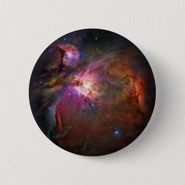 Orion Nebula (Hubble Telescope) 6 Cm Round Badge (Front)