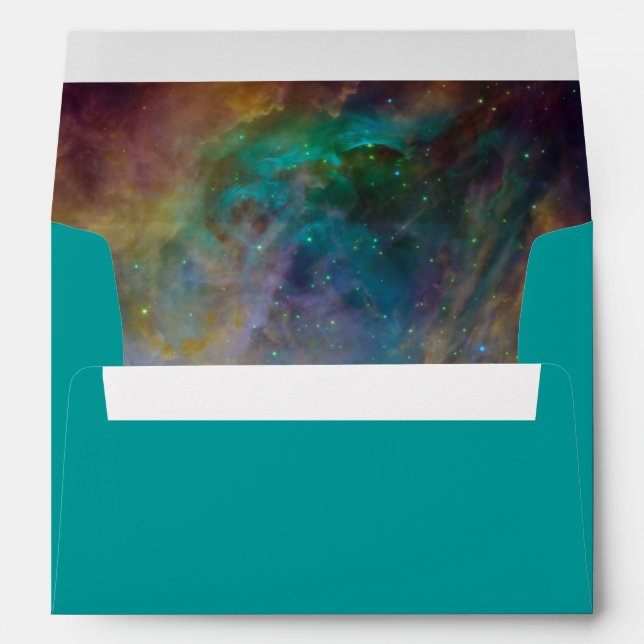 Orion Nebula Image Inside Envelope (Back (Bottom))
