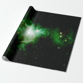 Orion Nebula Long Green Wrapping Paper