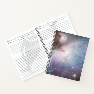 Orion Nebula Messier 78 Pastel Space Photo Notebook