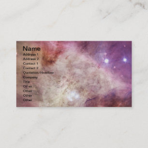 Orion Nebula pink Business Card