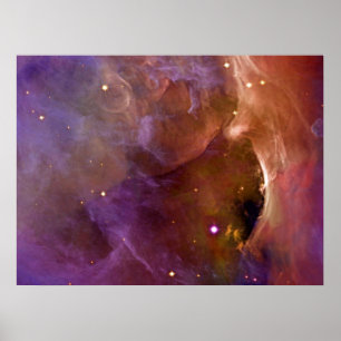 Orion Nebula salmon pink NASA Poster