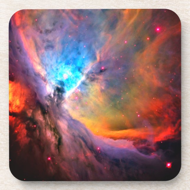 Orion Nebula Space Galaxy high contrast Coaster (Front)