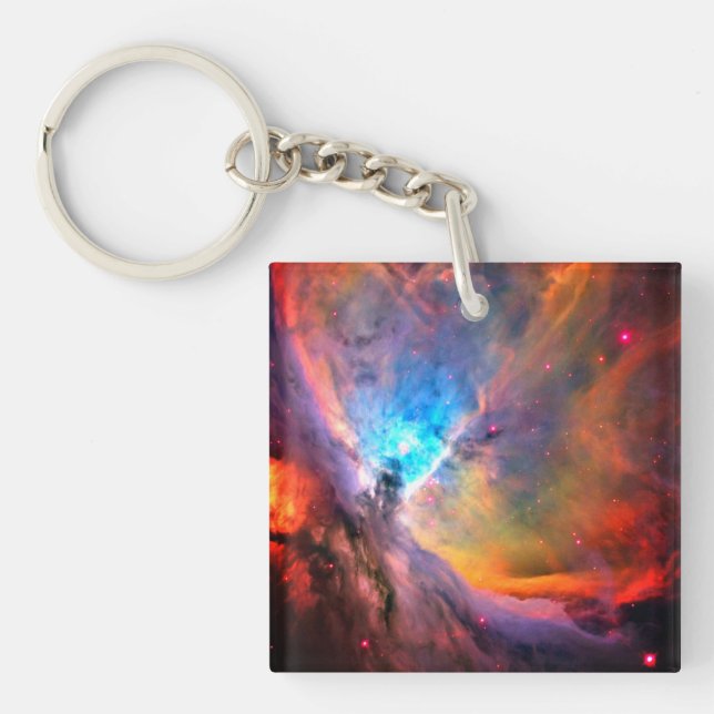 Orion Nebula Space Galaxy low contrast Key Ring (Front)