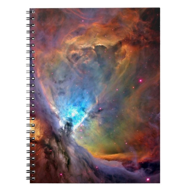Orion Nebula Space Galaxy low contrast Spiral Notebook (Front)