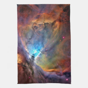 Orion Nebula Space Galaxy low contrast Tea Towel