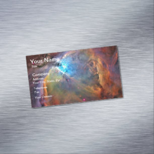 Orion Nebula Space Galaxy Magnetic Business Card