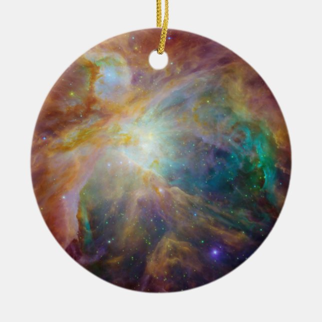 Orion Nebula Stars Composite Ceramic Tree Decoration (Front)
