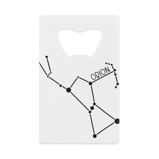 Orion the hunter Constellation Stars graphic (Front)