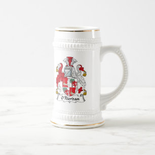 O'Riordan Family Crest Beer Stein