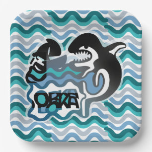 ORKA LOKA / ORCA LOCA BY MASANSER pixelat Paper Plate