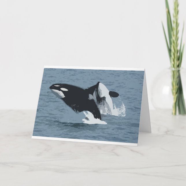 Orka Whale Card (Front)