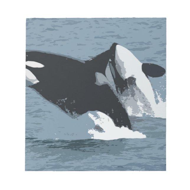 Orka Whale Notepad (Front)