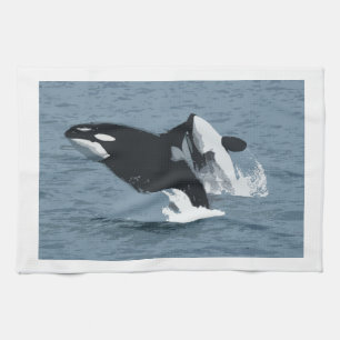 Orka Whale Tea Towel