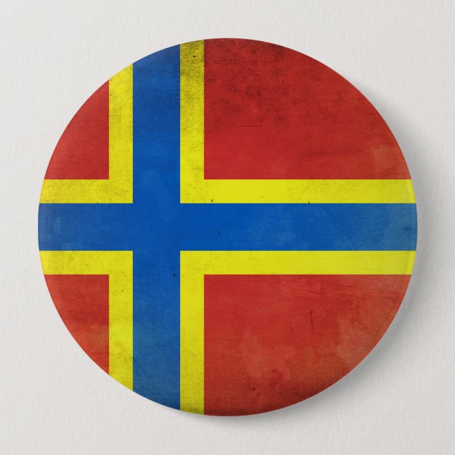 Orkney 10 Cm Round Badge (Front)