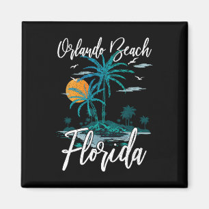 Orlando Beach Florida Family Vacation Palm Tree Su Magnet