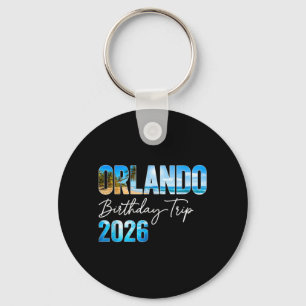 Orlando Birthday Trip 2026 Matching Family Key Ring