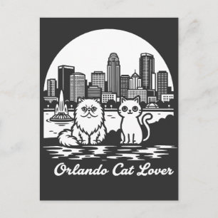 Orlando City Florida Cat Lover Postcard