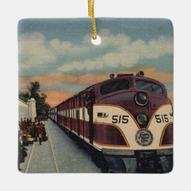 Orlando Diesel Train Ceramic Ornament (Front)